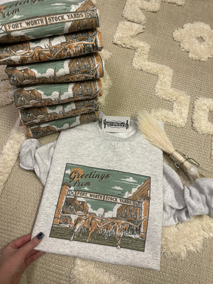 Greeting From Fort Worth SY Graphic - The Branded Blue Roan Btq