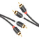 2RCA Male to 2RCA Male Stereo Audio Cable with Nylon Braid