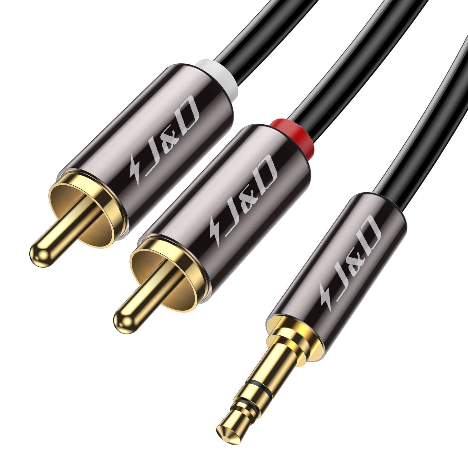 dual rca male to 3.5 mm male stereo cable