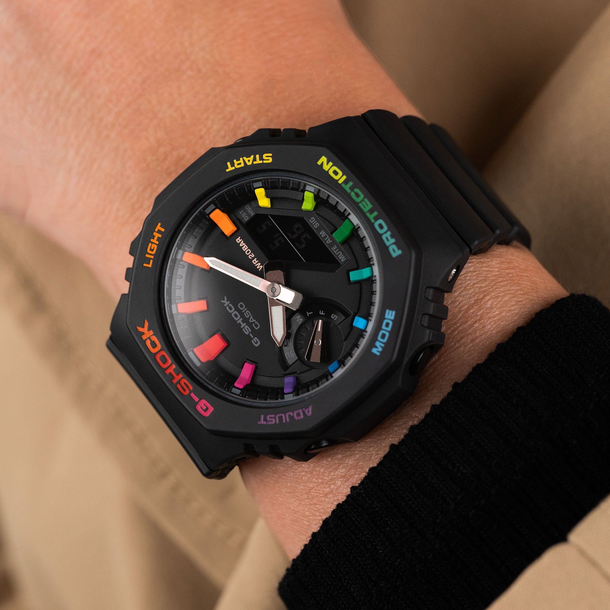 G-Shock CasiOak Mini Black Rainbow – IFL Watches