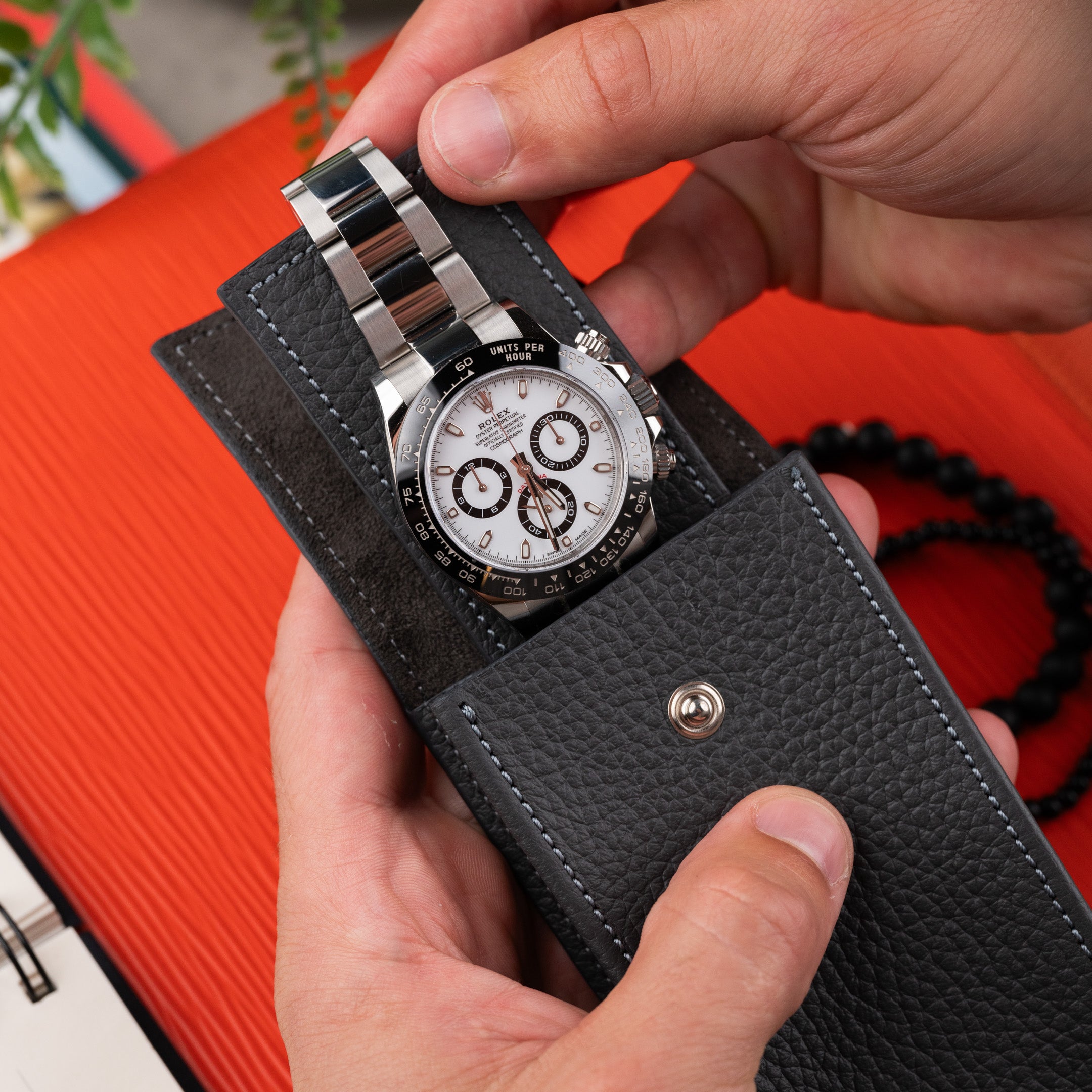IFL's Elegant Black Watch Pouch to Protect Your Timepiece in Style