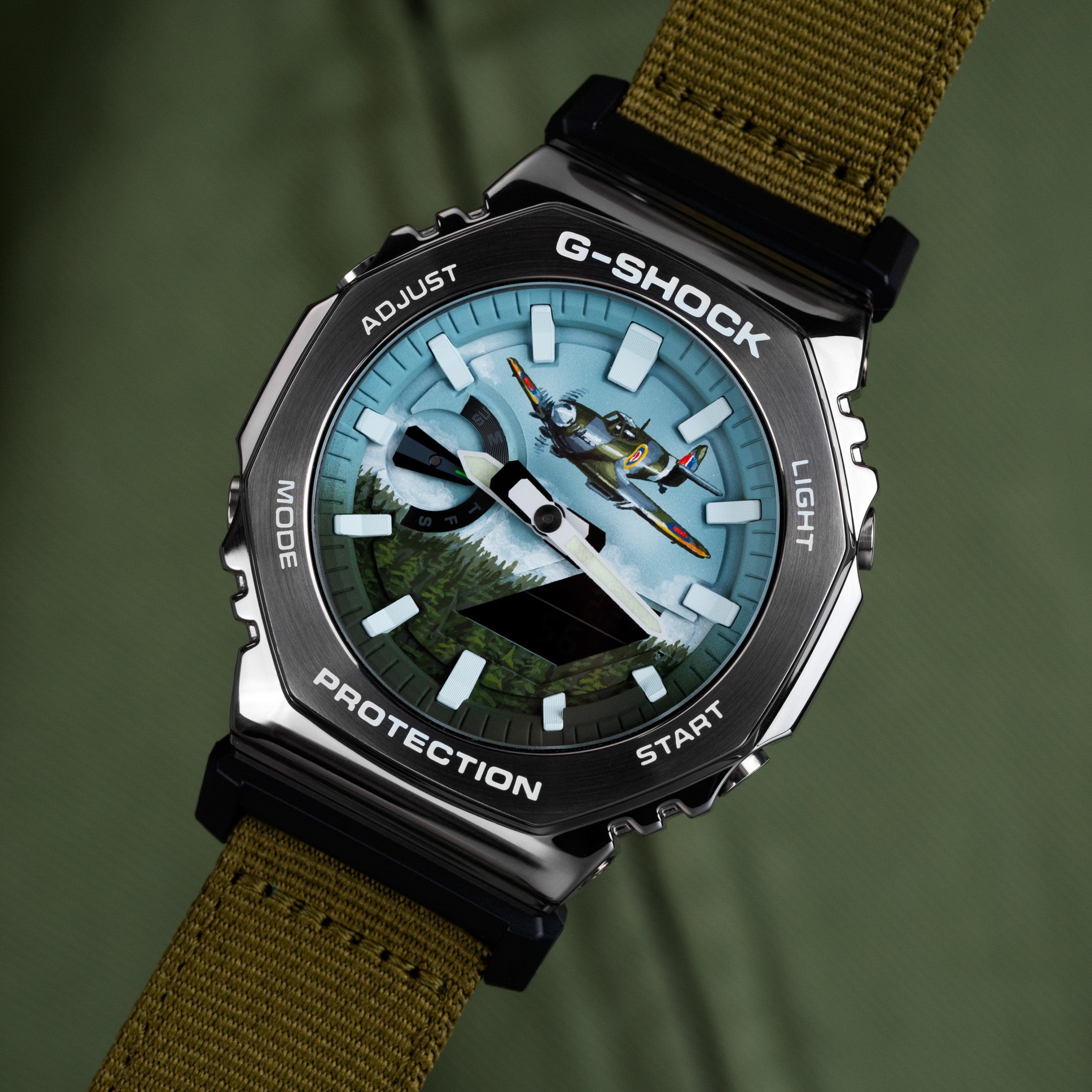 G-Shock CasiOak Spitfire edition embodying Spitfire spirit with robust G-Shock durability