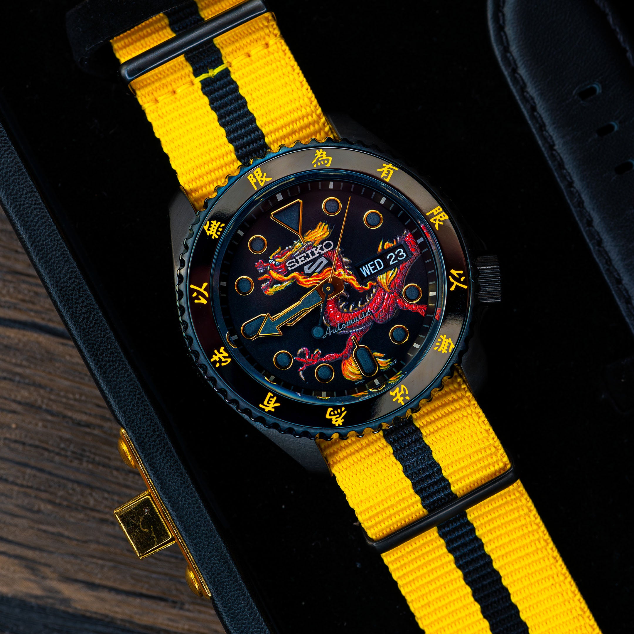 Unique timepiece featuring exquisite hand-painted dial artwork