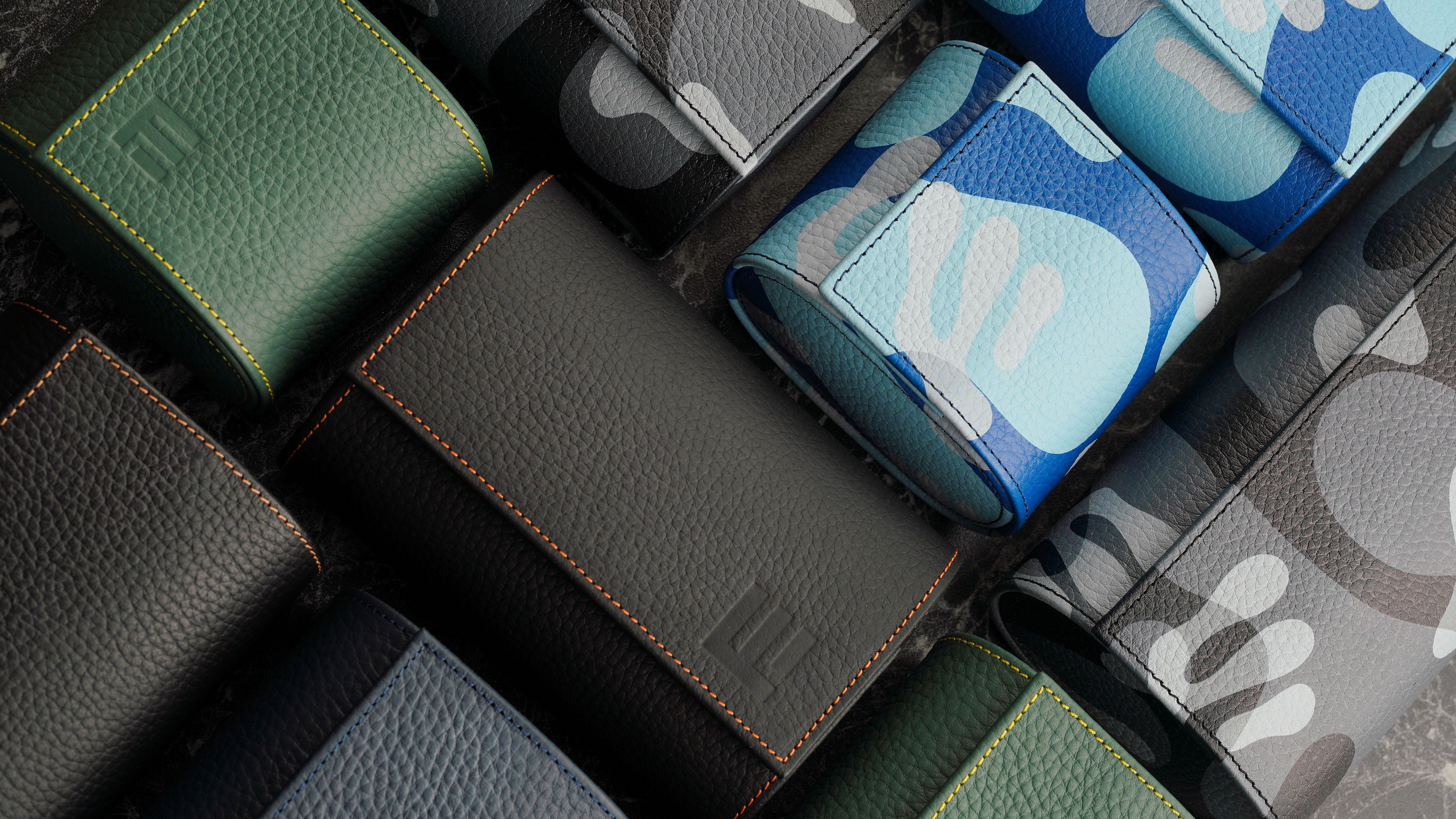 Suede-Lined Camo Watch Rolls: Where Elegance Meets Adventure