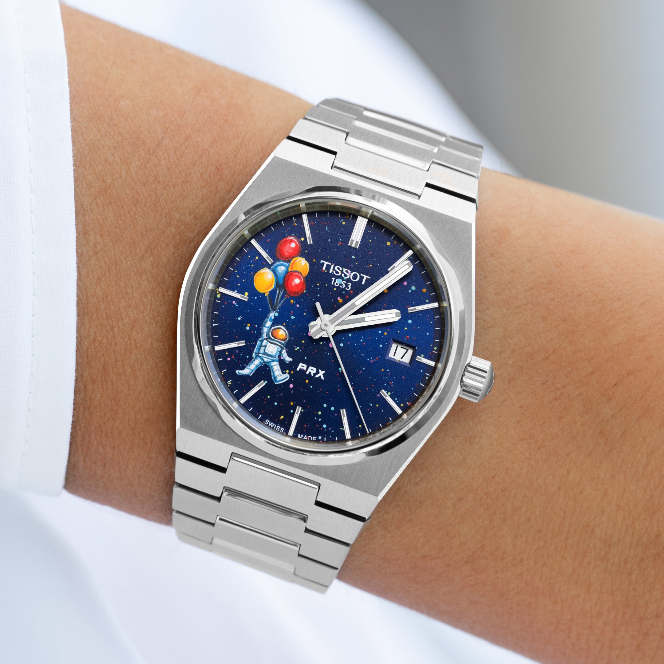 Spaceman Concept on Tissot PRX 35mm Blue Dial Limited Edition