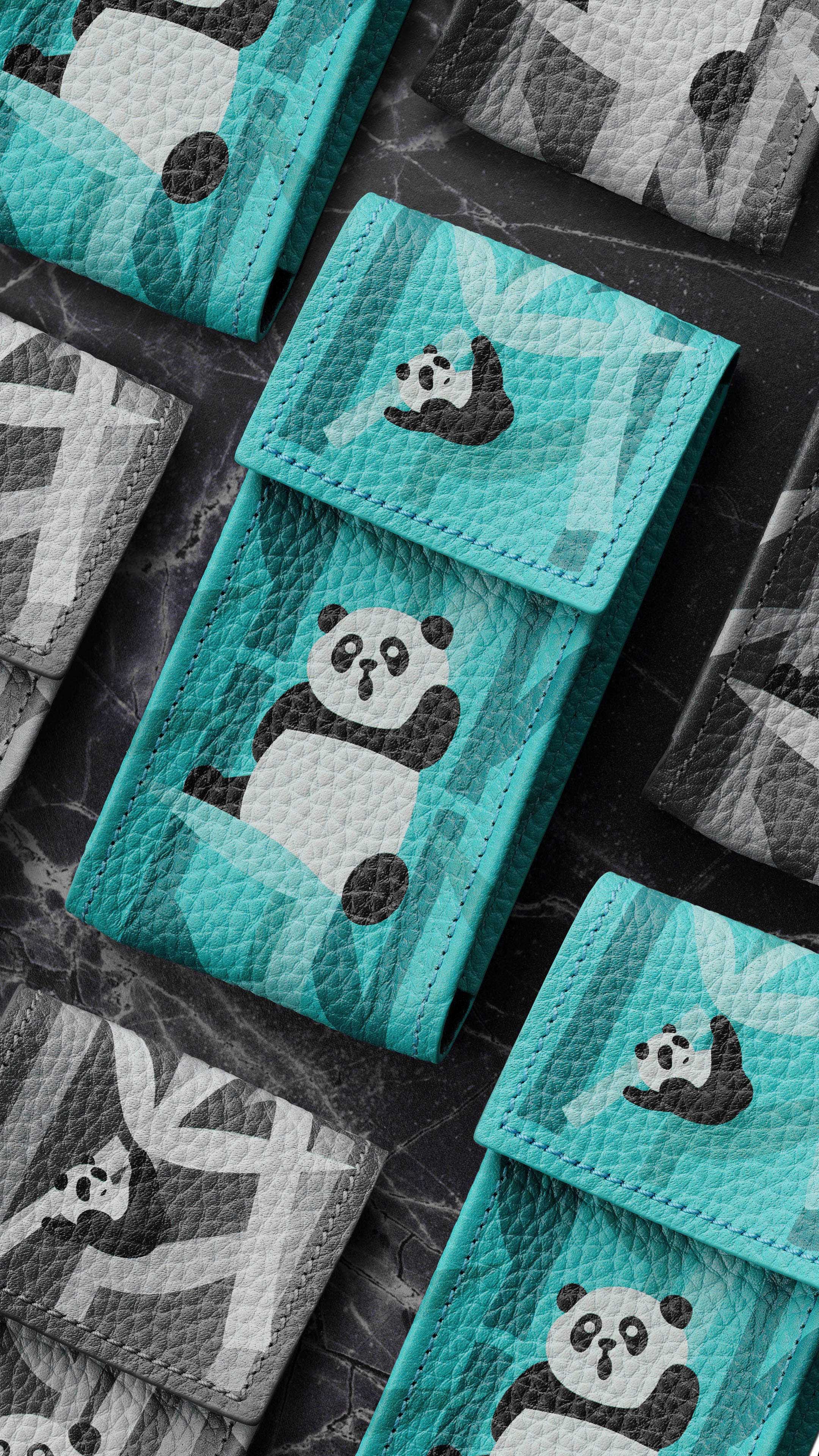Secure and Stylish Watch Storage with Panda UV-print for the Fashion-Forward 
