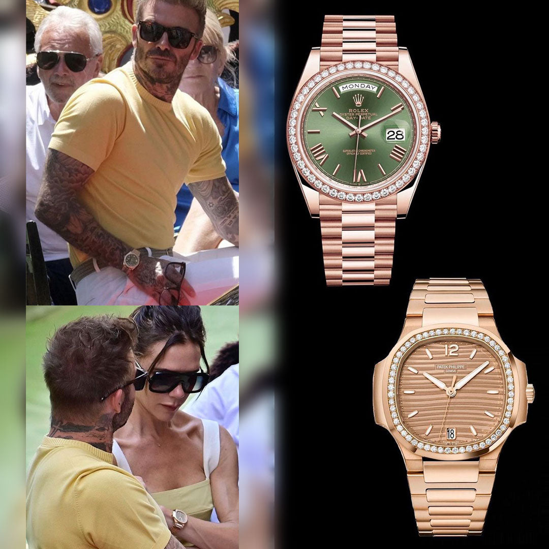 Daʋid and Victoria Beckhaм Watch - Rolex Day-Date and Patek Philippe Nautilus