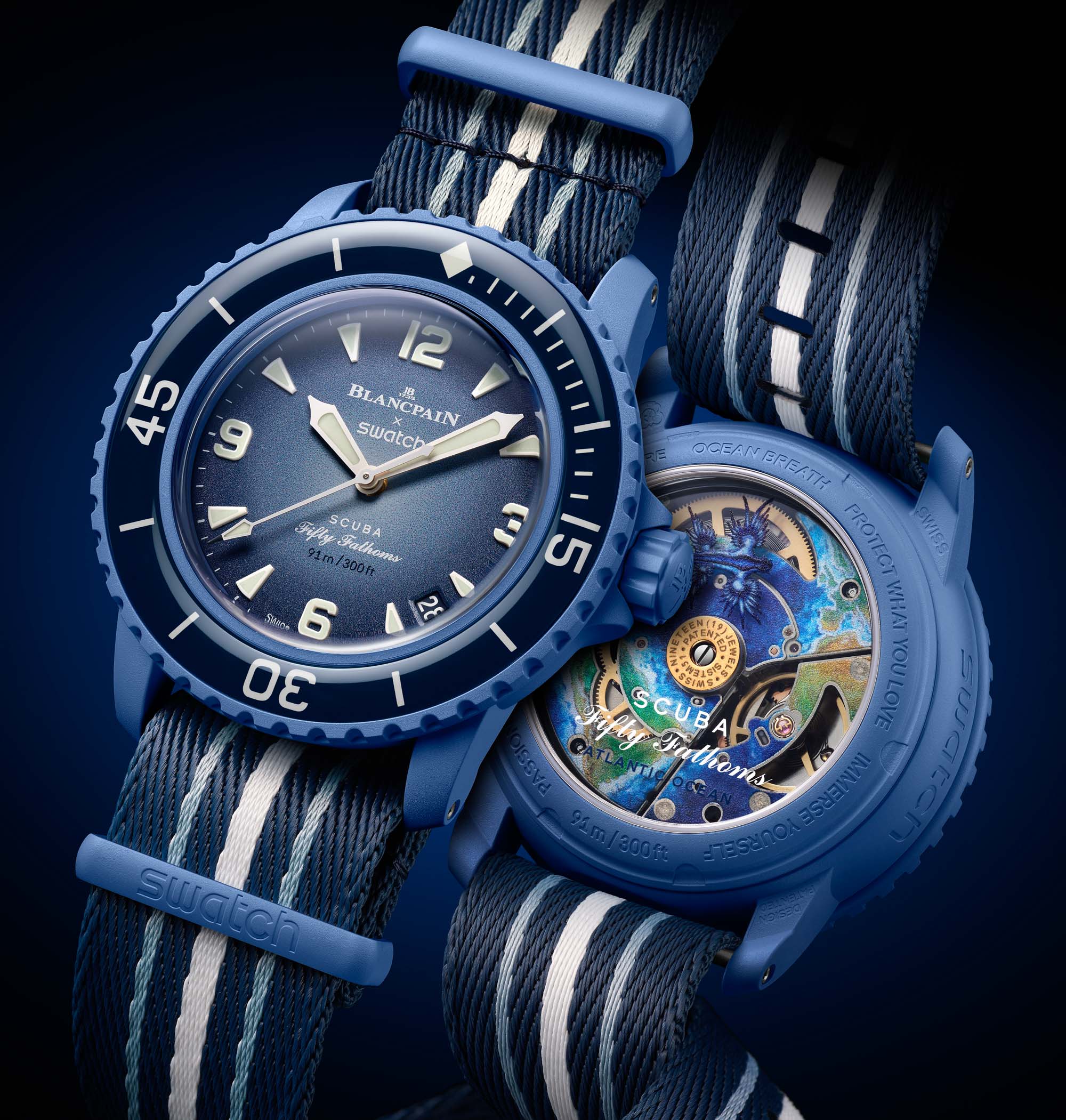 FiftyBLANCPAIN × swatch ATLANTIC OCEAN - 腕時計(アナログ)