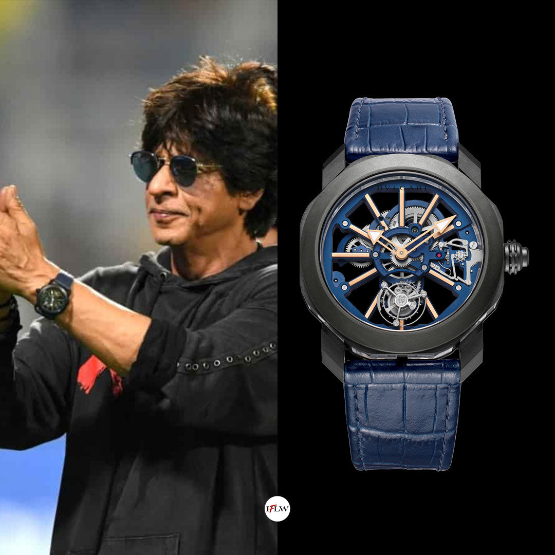 Shah Rukh Khan wears Audemars Piguet's blue Royal Oak Perpetual