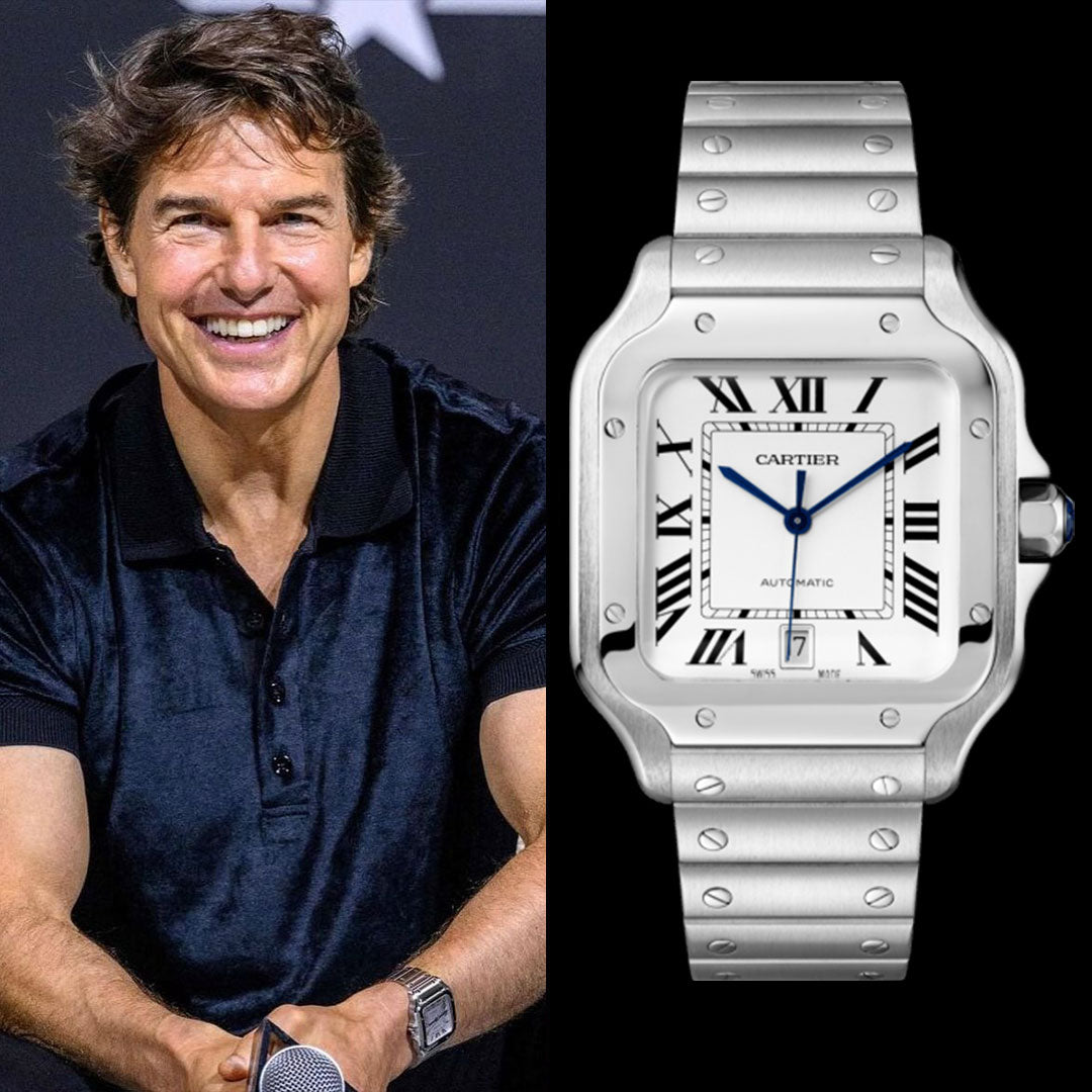 Tom Cruise Watch Collection - Cartier Santos (large) WSSA0018