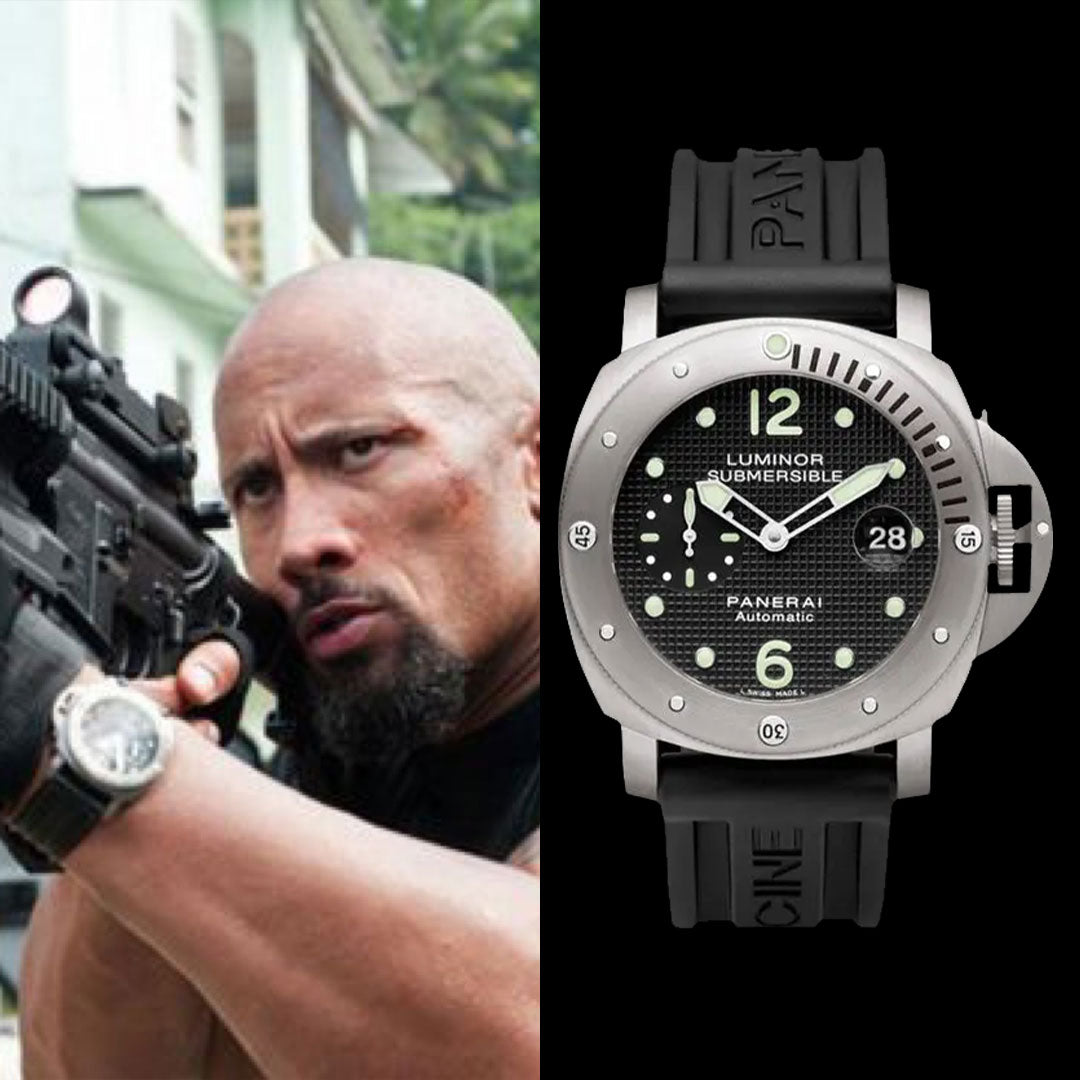 Watch Collection of The Rock Dwayne Johnson - Panerai Luminor Submersible PAM0025