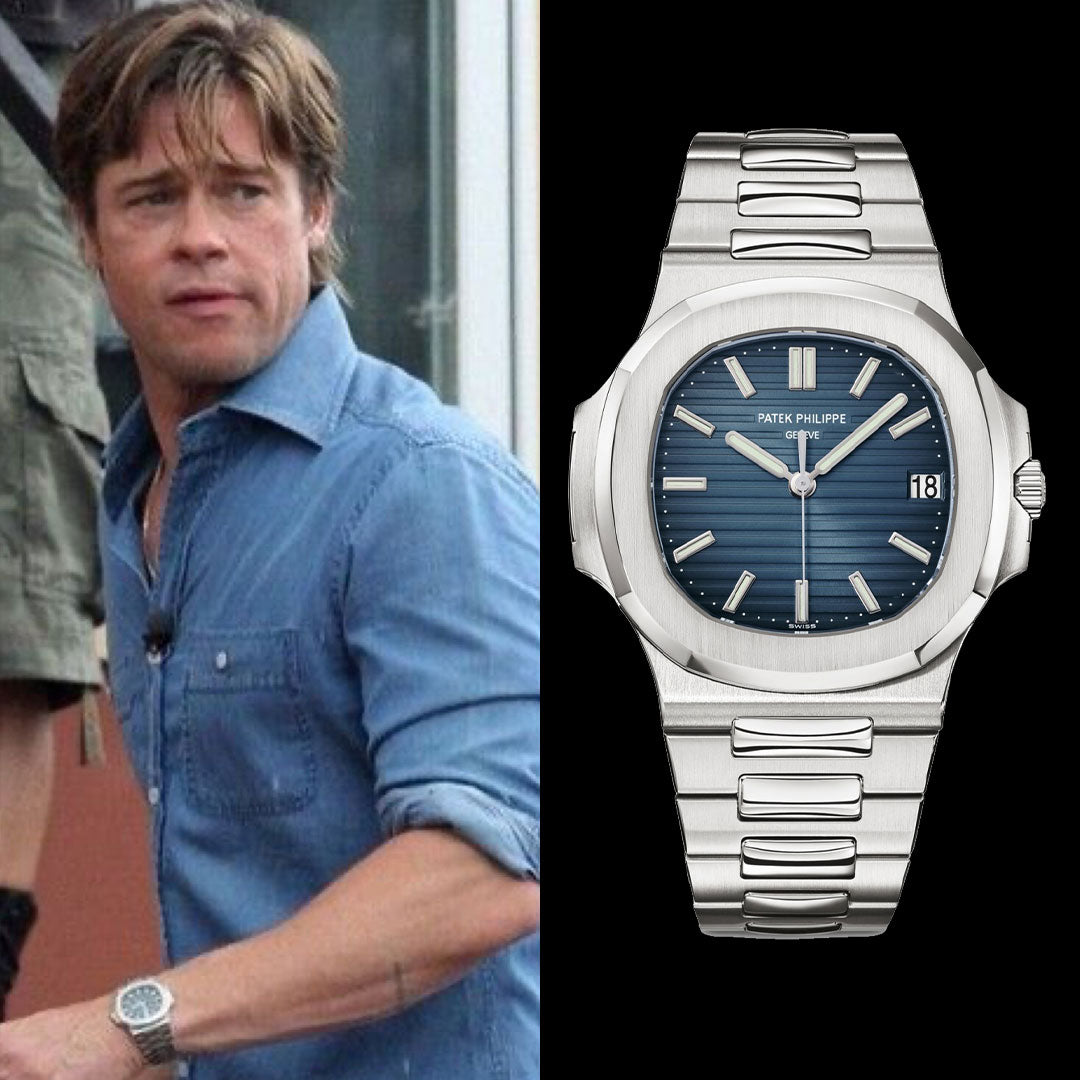 Brad Pitt Watch Collection Varies From Breitling to Patek Philippe ...