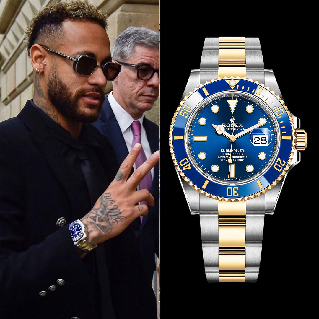 Neymar Jr wears Rolex Submariner