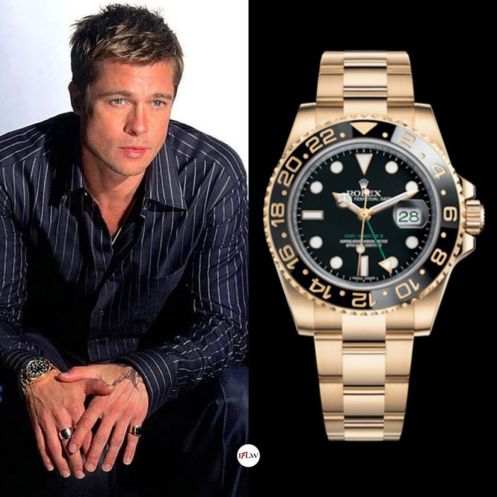 Brad Pitt Watch Collection Varies From Breitling to Patek Philippe ...