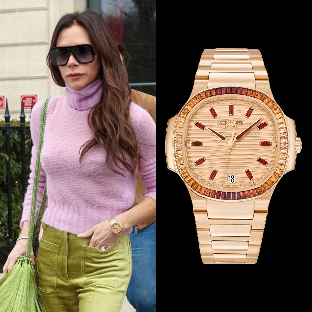 Watches of Daʋid Beckhaм and His Faмily - Victoria Beckhaм and Patek Philippe Nautilus 7118/1300R