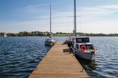 boat on a lake