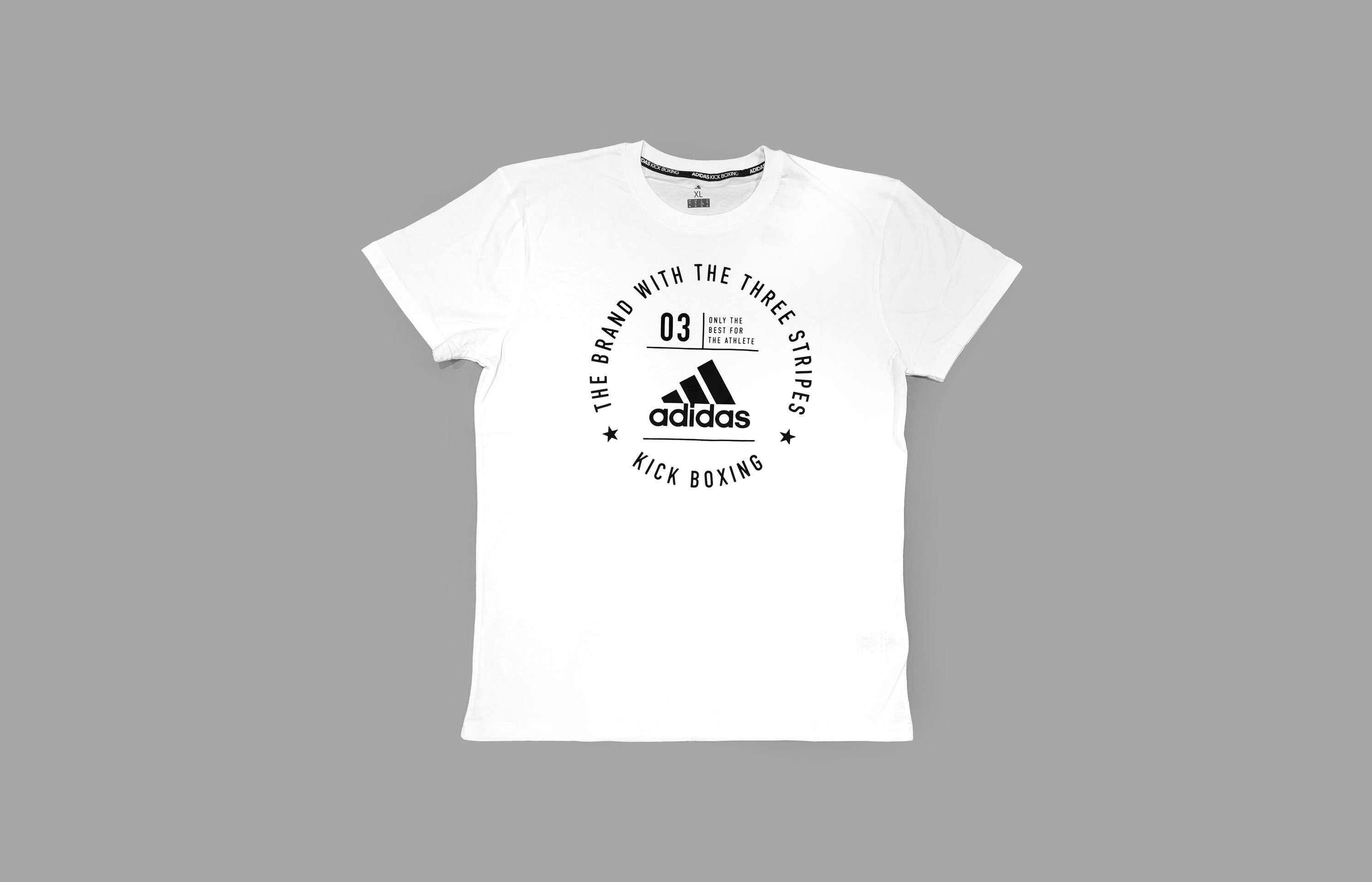 Adidas Community Kickboxing T-Shirt, perfect for at the gym or during everyday activities.