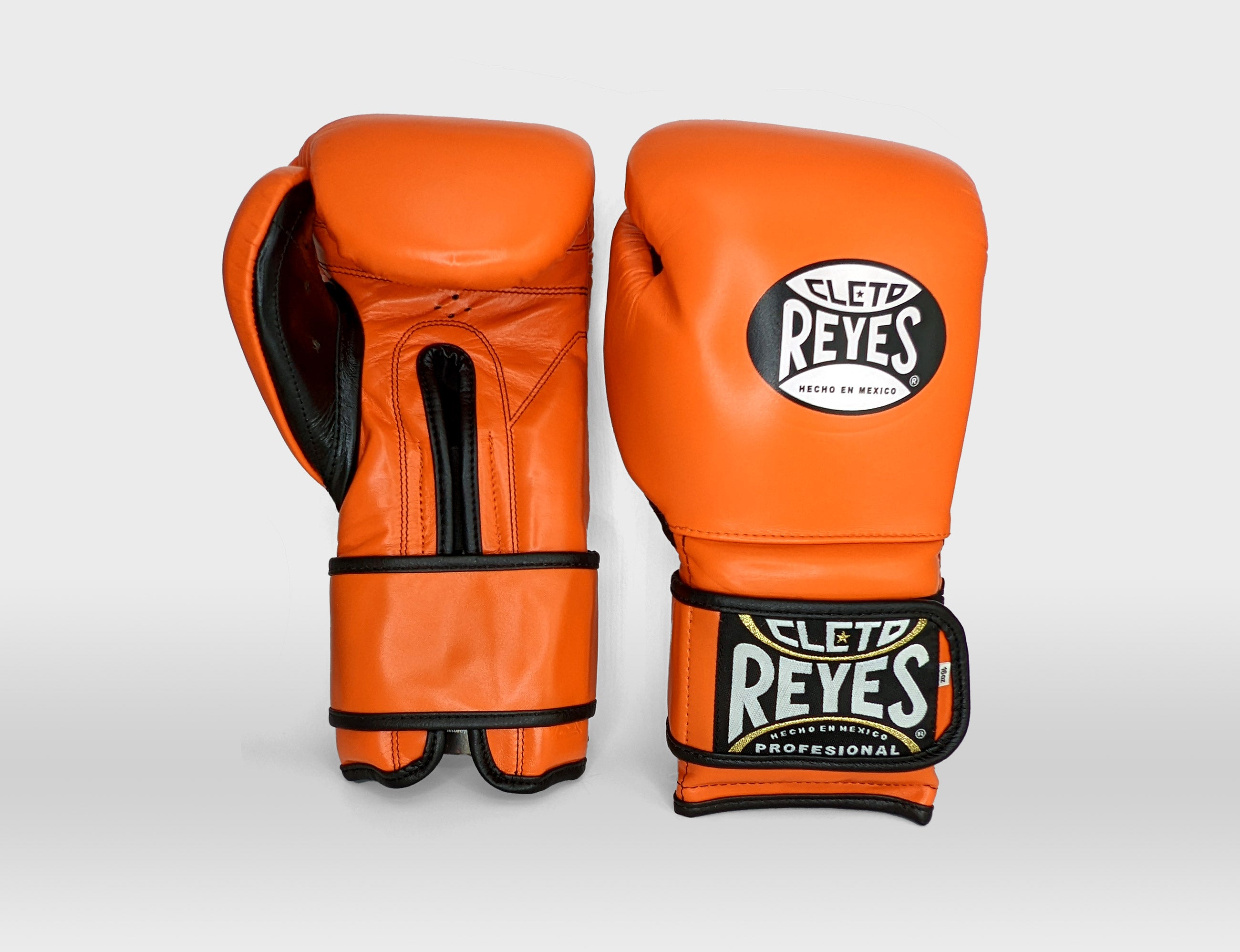 Orange Cleto Reyes Hook and Loop Training Gloves Available For Sale At ATL Fight Shop for $179.99