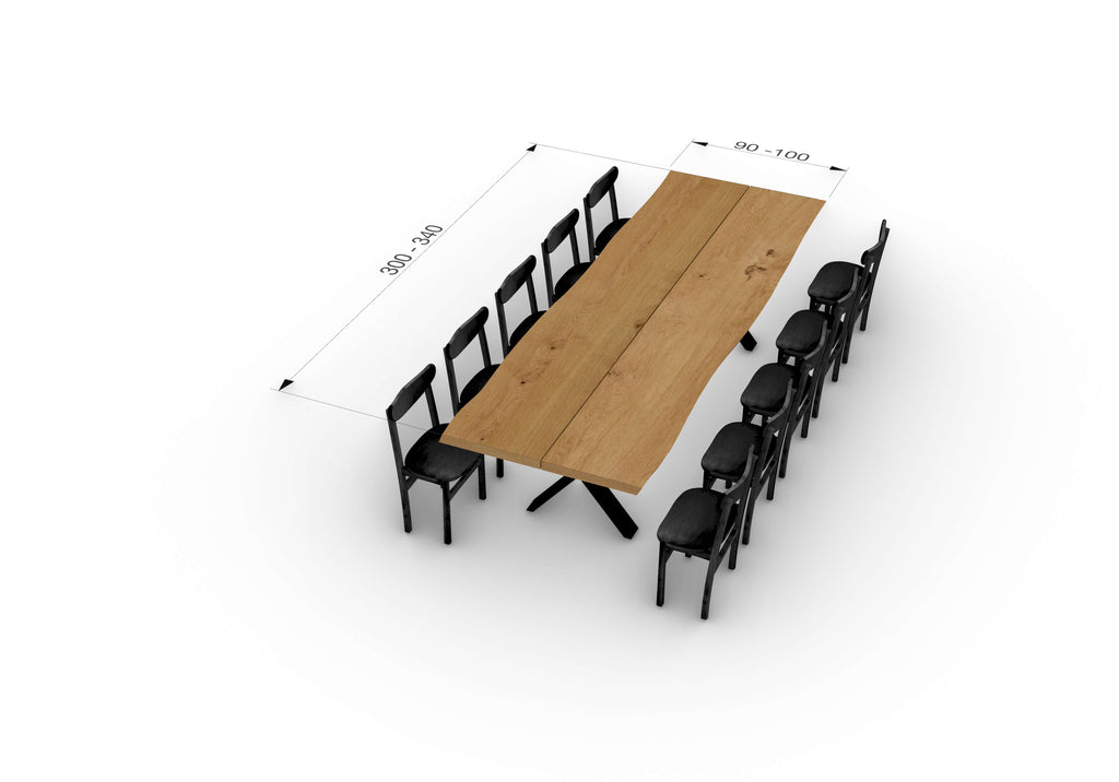 plankebord til 10 personer