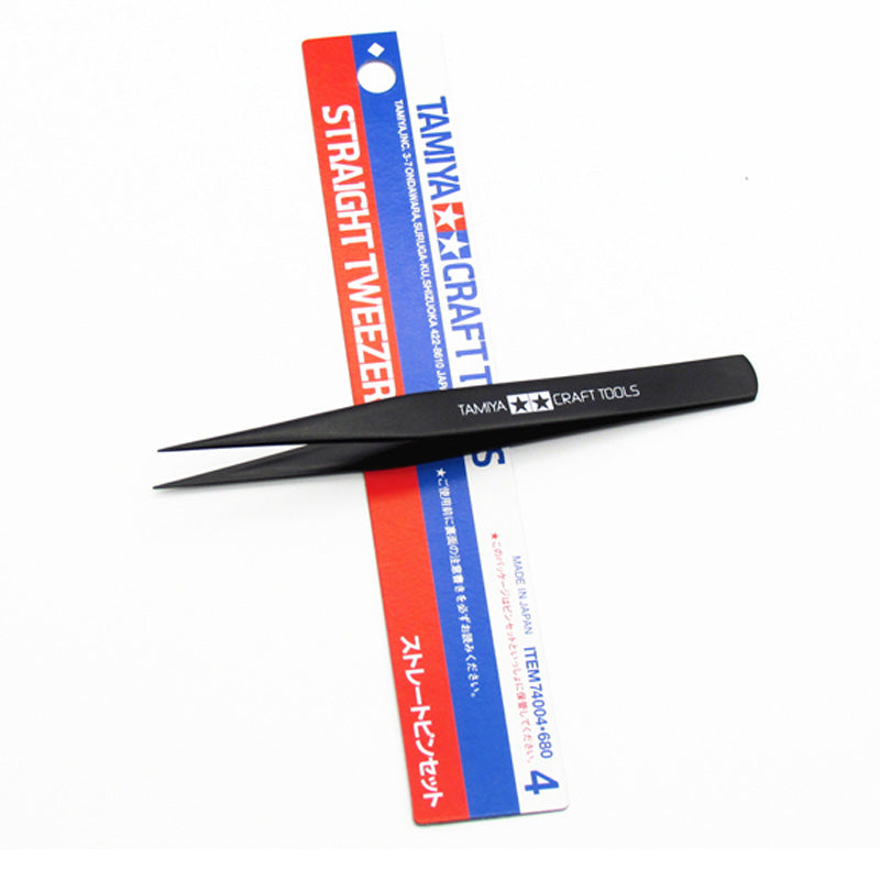 Straight Fastening Tweezers for Modeling & Crafts