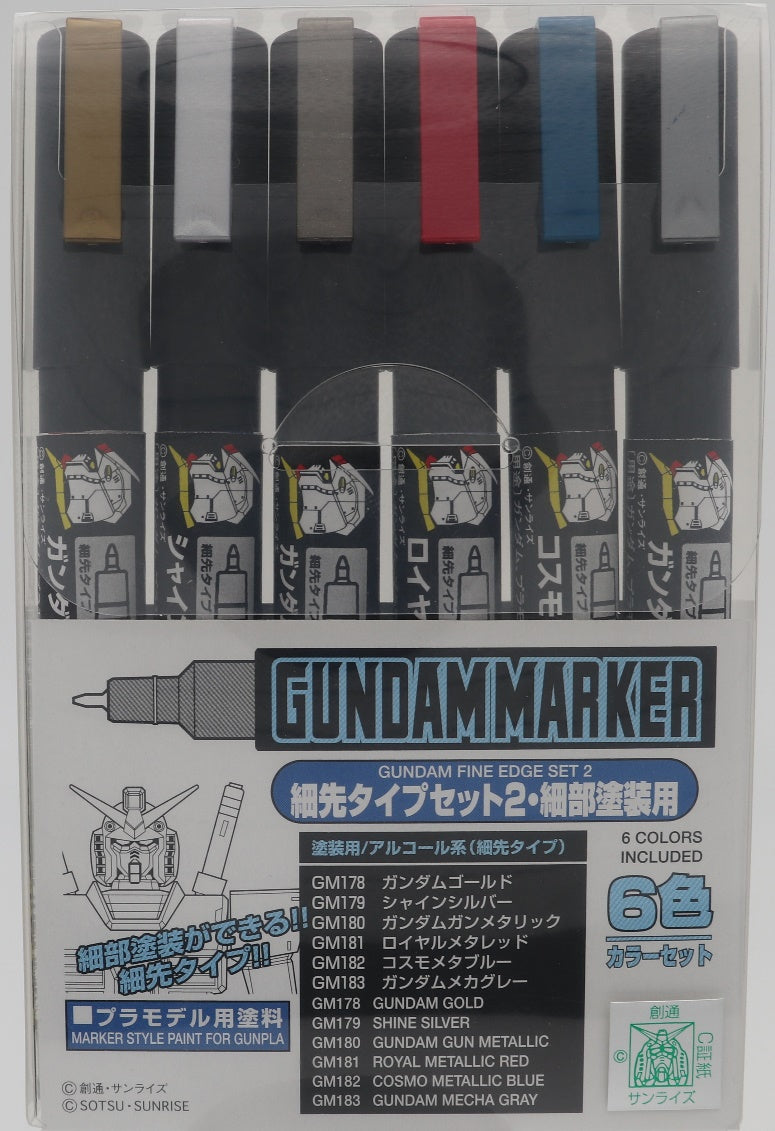 Gunze Mr.hobby Gundam Marker Set Tms01 30 Minutes Missions Marker Set(6pcs)  For Weapons And Frame - Hand Tool Sets - AliExpress