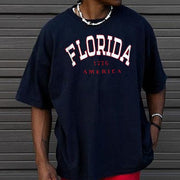 FLORIDA Graphic Print Short Sleeve T-Shirt