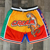 Colorblock Tiger Sports Casual Shorts
