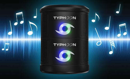 logo garden of popular tumbler brands that typhoon speaker works with