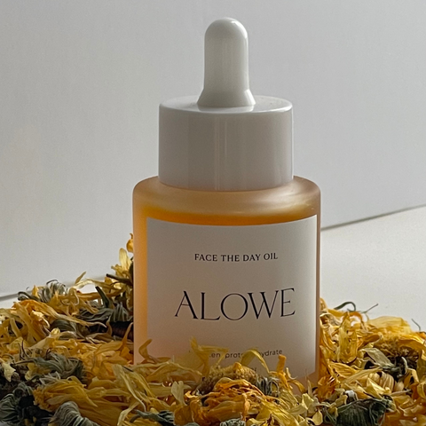 calendula flower, calendula face oil infusion, natural skincare, alowe skincare