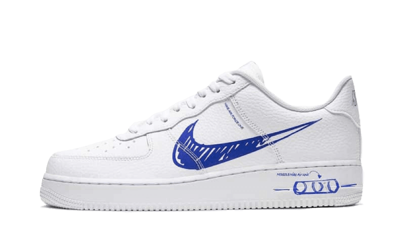 Air Force Sketch Blue Swoosh – THE LIMITED