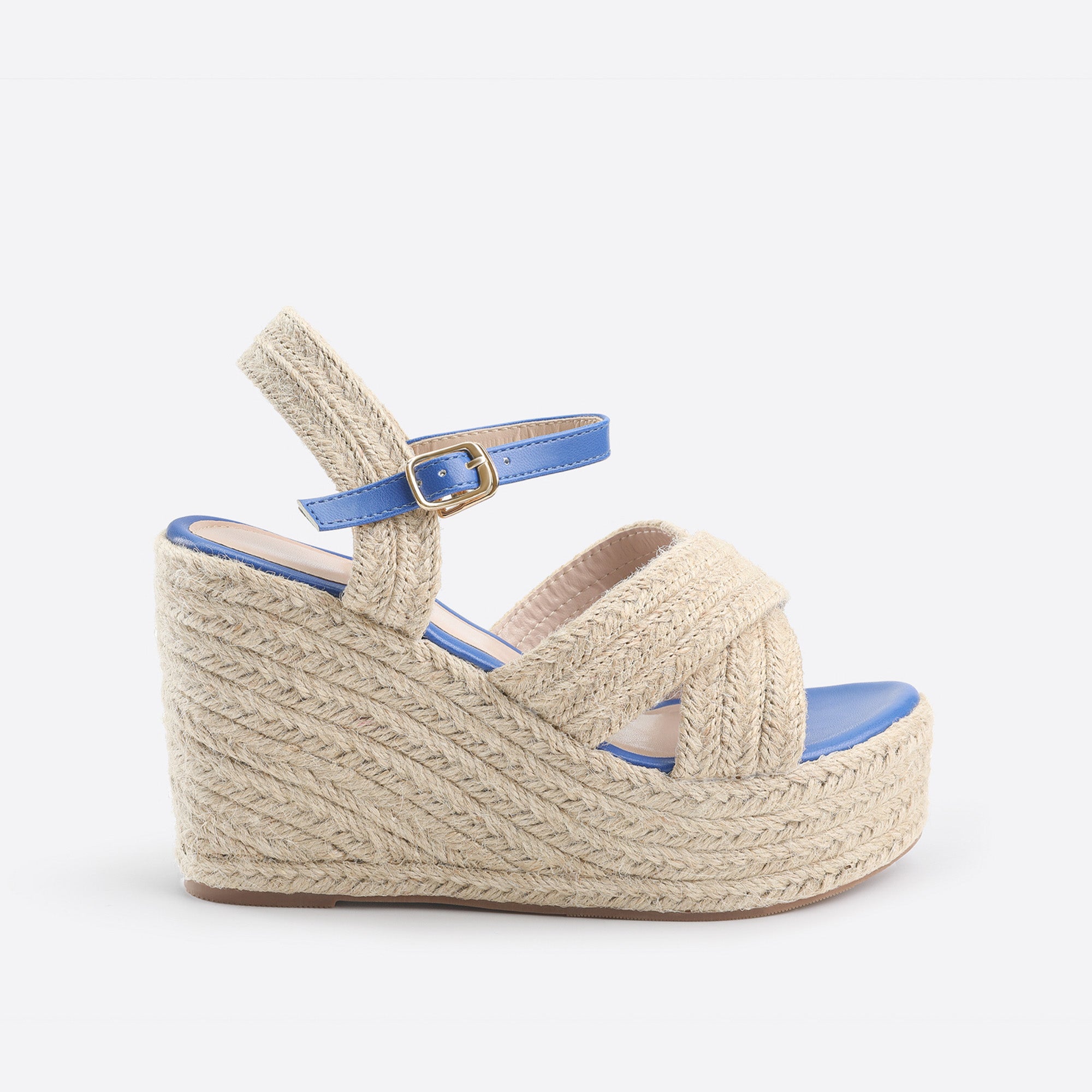 Minimalist Wedge Espadrille Ankle Strap Sandals