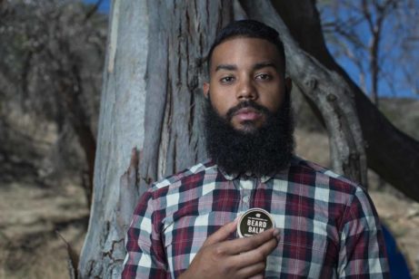 Carl Holding The Mod Cabin All Natural Beard Balm