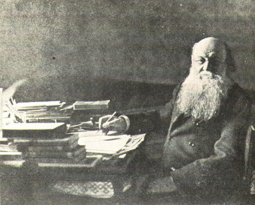 Kropotkin at his desk 