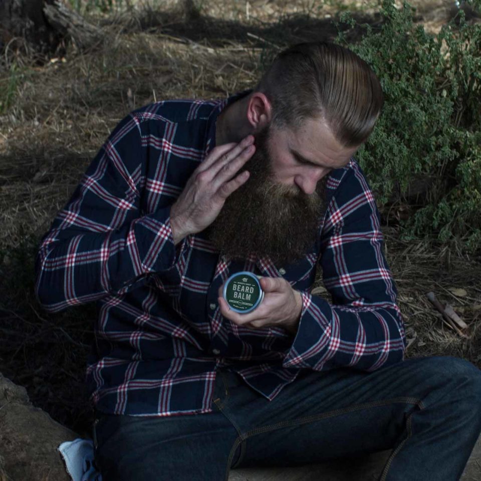 Matt Holding The Mod Cabin Beard Balm