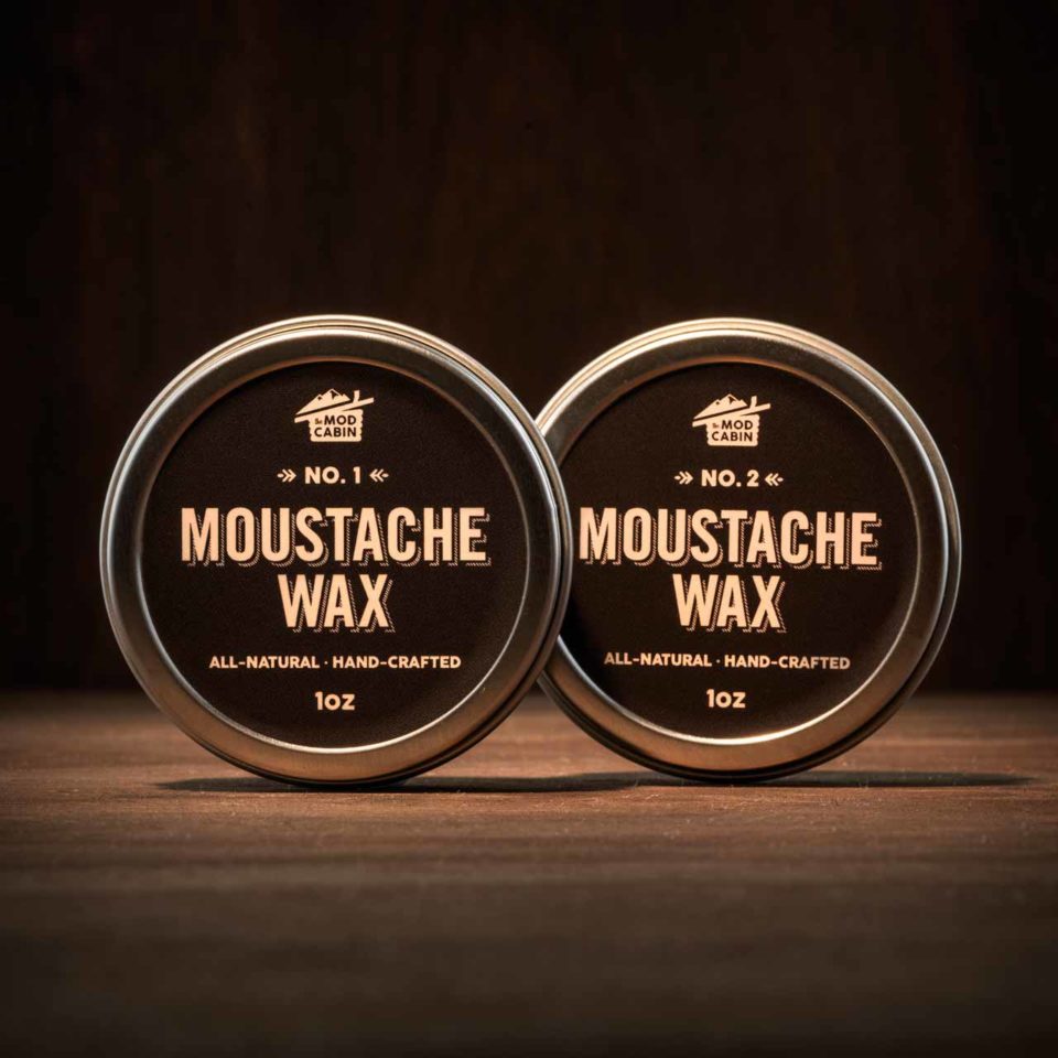 The Mod Cabin Moustache Wax No.1 and No.2