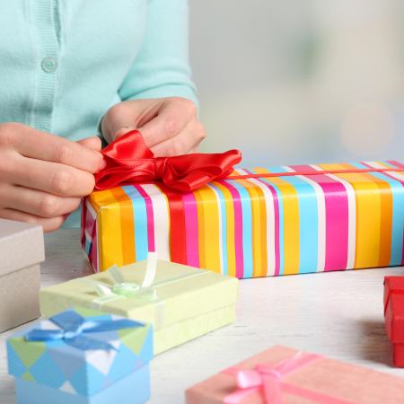 Kids gift wrap diy kids box