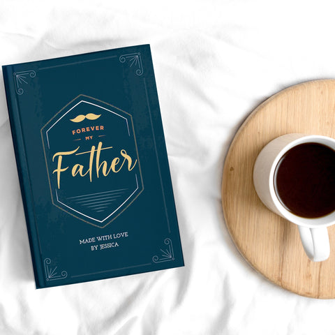 Forever My Father personalized book for dad. Custom book for dad. Gift for father. Luhvee Books.