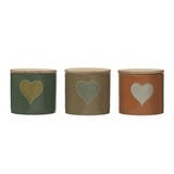 Stoneware Canister with Bamboo Lid (3 Colors)