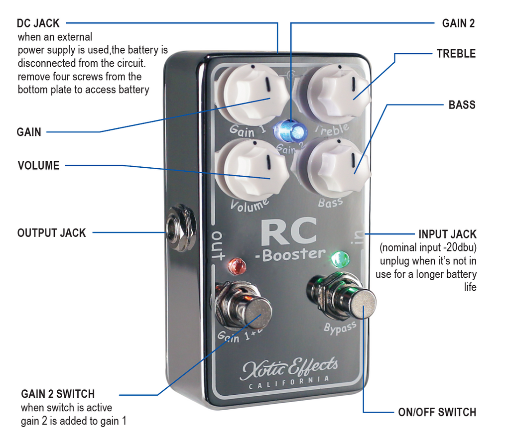 Xotic RC Booster V2 - Authorised Dealer – Newman Bros Tone