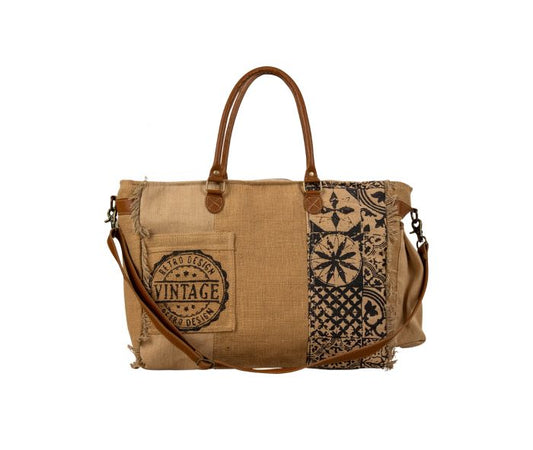 Myra Sand Weaver Bag