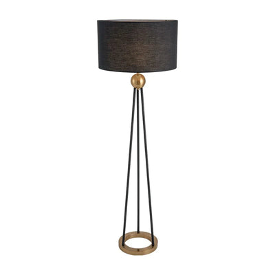 Retro Style Fabric Tripod Floor Lamp