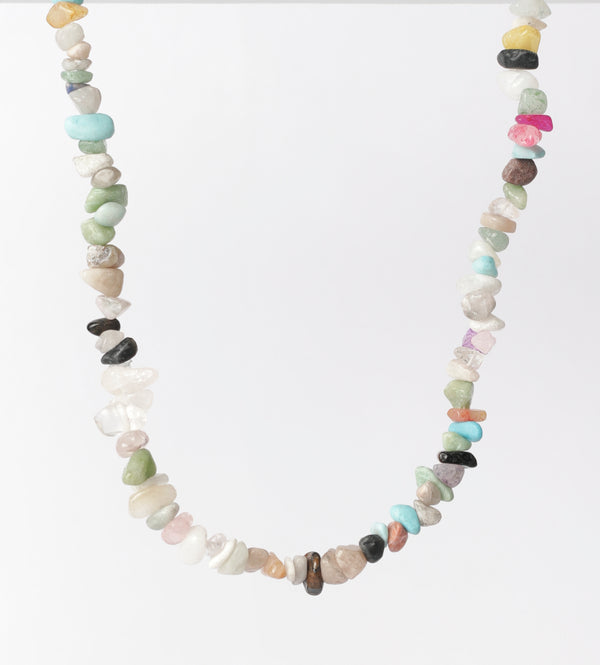 Beachy Bead Necklace : Natural Mix