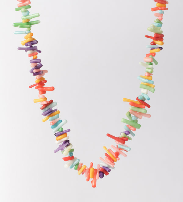 Beachy Bead Necklace : Multi Color