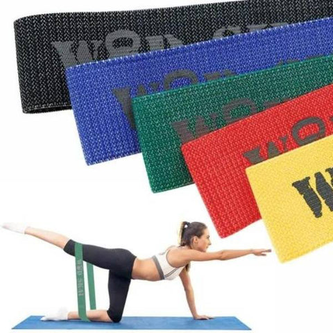 Wodskai resistance exercise non-slip workout fabric bands