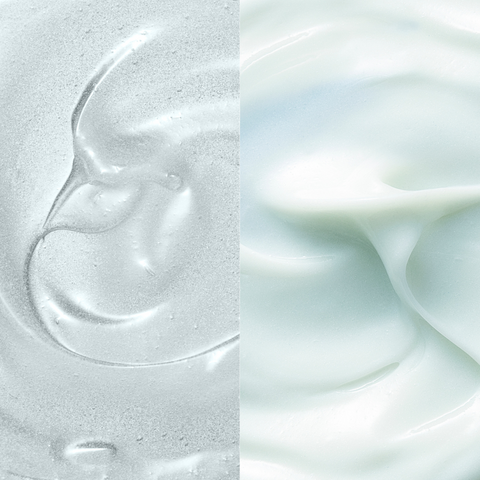Macro shots of Clever Cleansing Balm and Really Radiant Cream