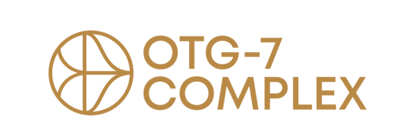 35 Thousand OTG-7 Complex logo. The OTG-7 is a unique blend of seven clinically active vegan ingredients designed to address the most common skin stressors found in both travel and everyday life.