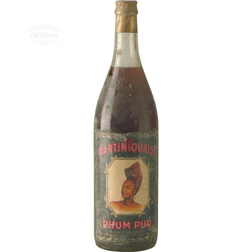 Rhum Saint James - Vintage - 1885 - Bouteille en verre soufflé