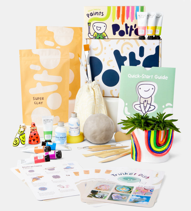 Image of Pott'd™ Home Air-Dry Clay Pottery Kit