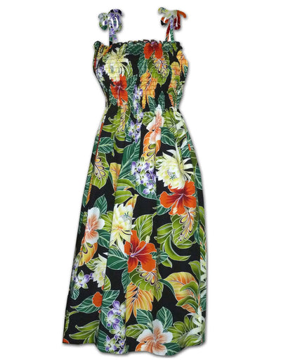 Smock Dress Tropical Forest Mirage
