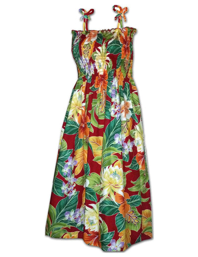 Smock Dress Tropical Forest Mirage